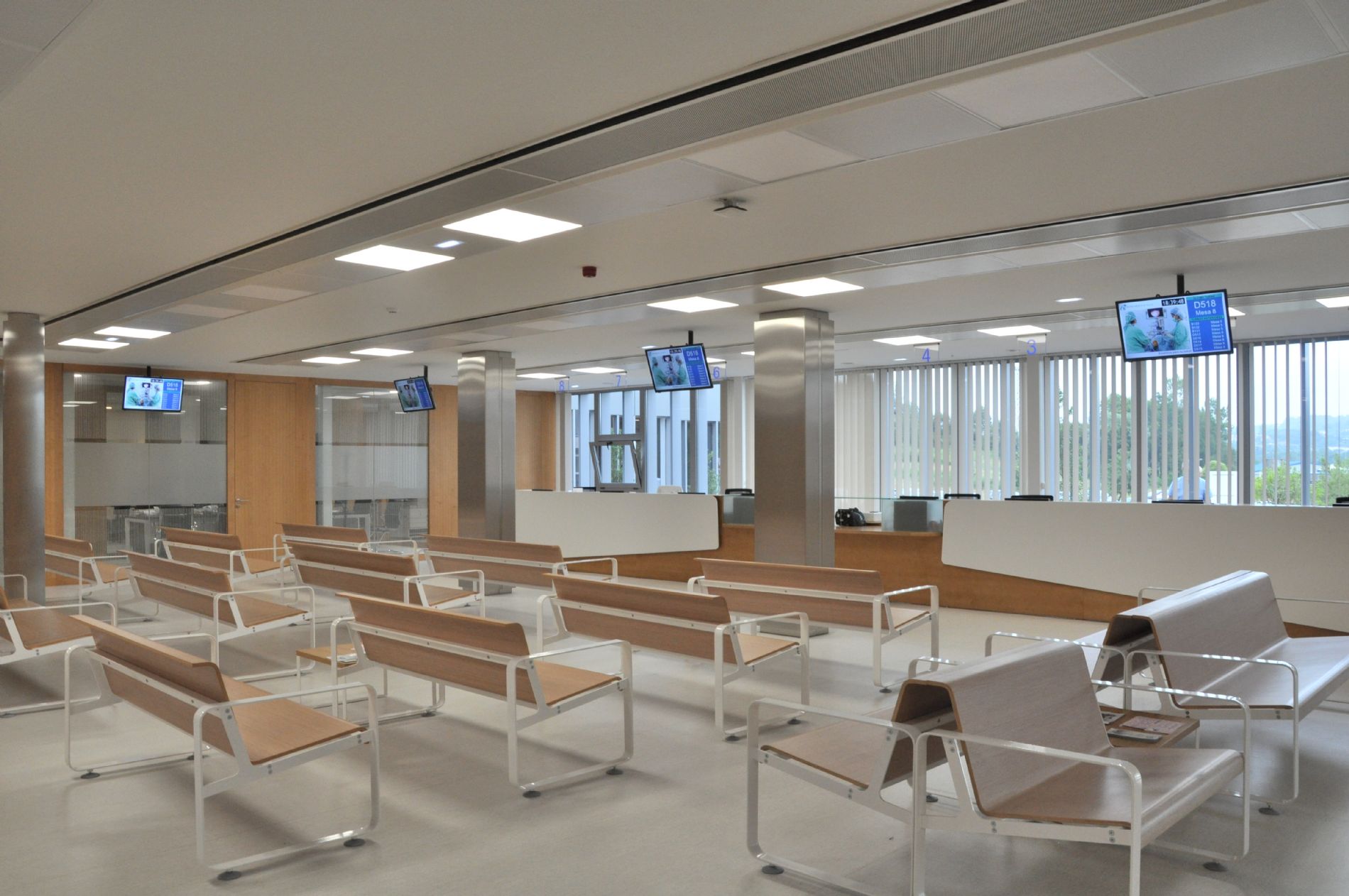 Nuevo circuito de pacientes en el hall del Centro Mdico.