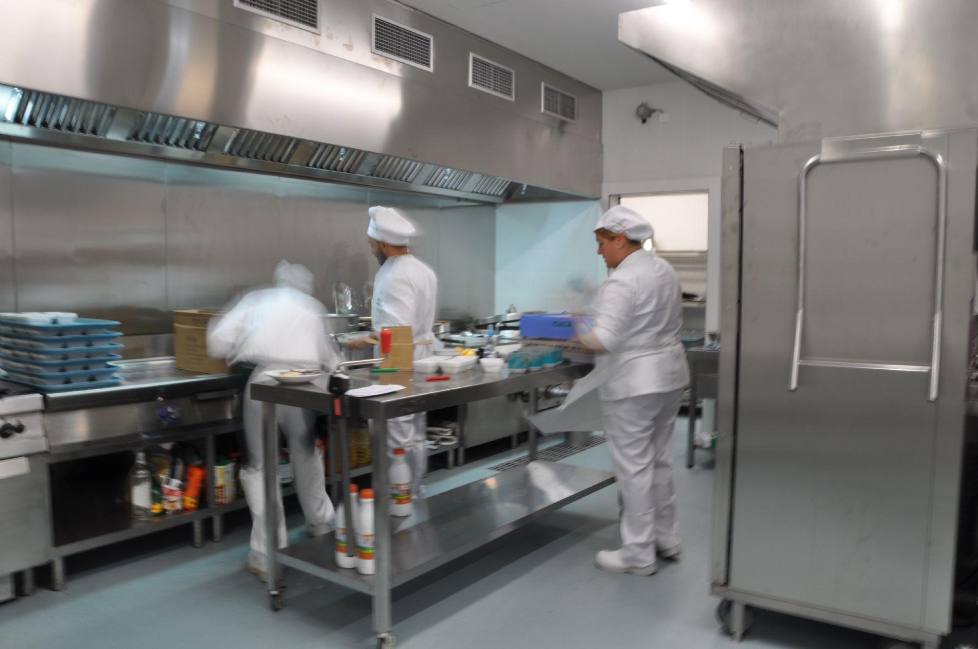 Nuevas instalaciones de cocina del Centro Mdico.