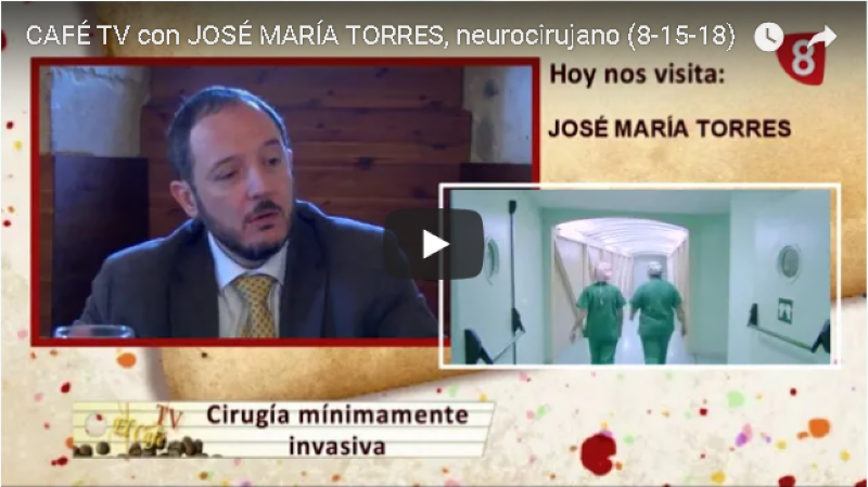Un café de neurocirugía con el doctor Torres en la televisión de Castilla y León.