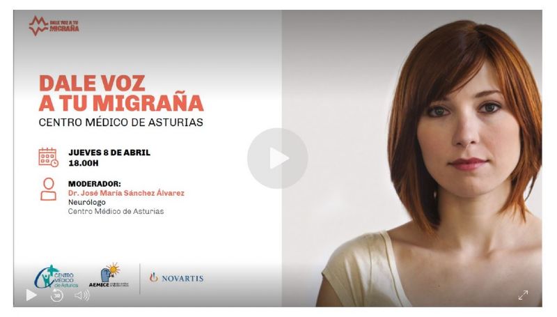 Dale Voz a Tu Migraña regresa online con el Centro Médico de Asturias